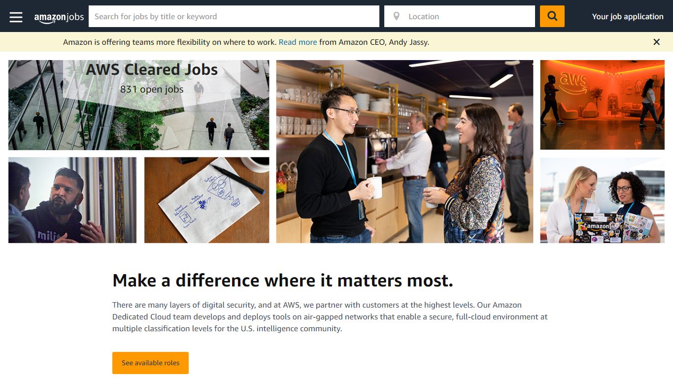 AWS Cleared Jobs | Amazon.jobs